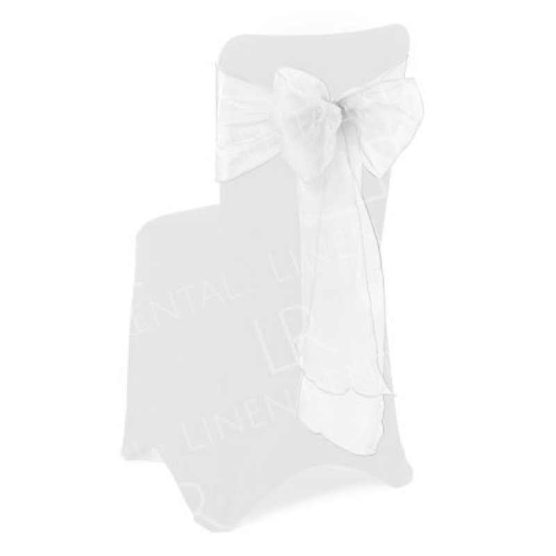 White Organza Sash