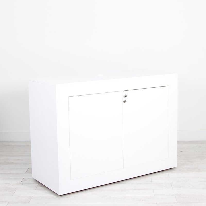 Illuminated Reception Counter White 1400 x 600 x 1000