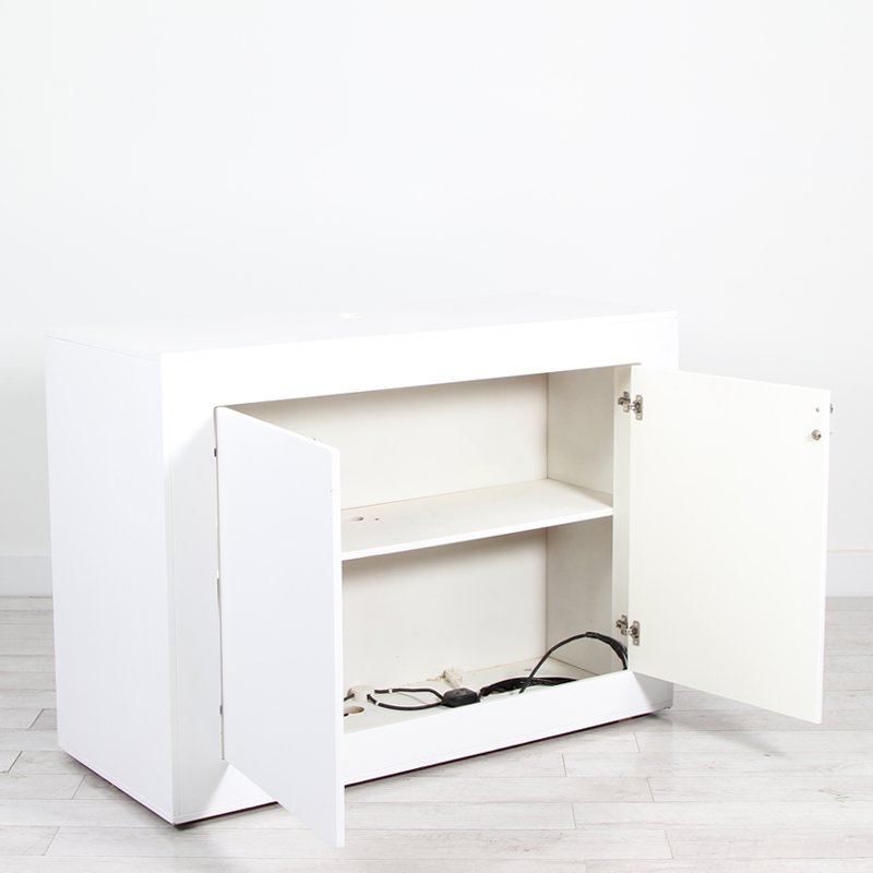 Illuminated Reception Counter White 1400 x 600 x 1000