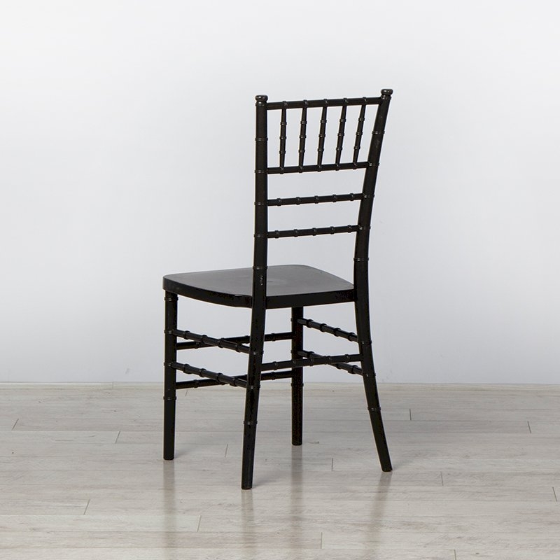 Black Resin Chiavari Chair (Tiffany Style)